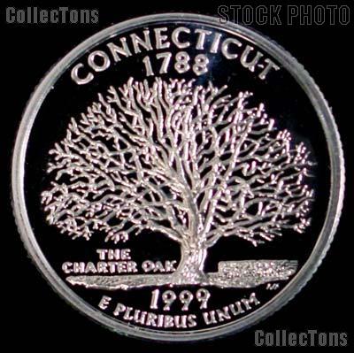1999-S Connecticut State Quarter PROOF Coin 1999 Quarter