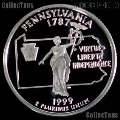 1999-S Pennsylvania State Quarter PROOF Coin 1999 Quarter