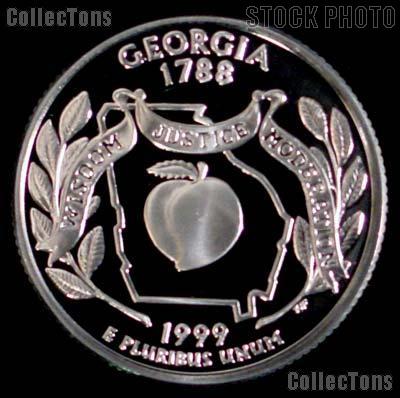 1999-S Georgia State Quarter SILVER PROOF 1999 Silver Quarter