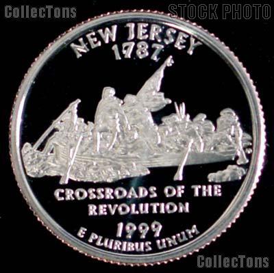 1999-S New Jersey State Quarter SILVER PROOF 1999 Silver Quarter