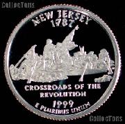 1999-S New Jersey State Quarter SILVER PROOF 1999 Silver Quarter