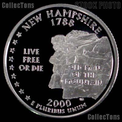 2000-S New Hampshire State Quarter PROOF Coin 2000 Quarter