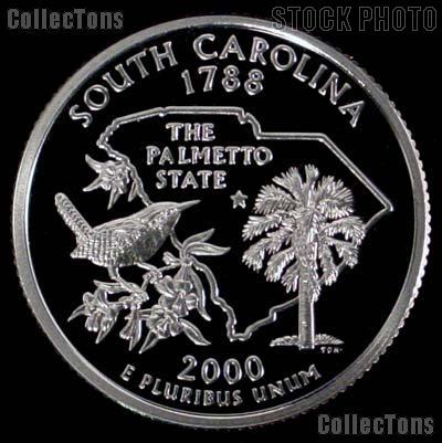 2000-S South Carolina State Quarter SILVER PROOF 2000 Silver Quarter