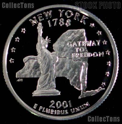 2001-S New York State Quarter PROOF Coin 2001 Quarter