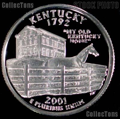 2001-S Kentucky State Quarter SILVER PROOF 2001 Silver Quarter