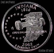 2002-S Indiana State Quarter PROOF Coin 2002 Quarter