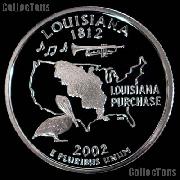 2002-S Louisiana State Quarter SILVER PROOF 2002 Silver Quarter