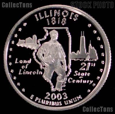 2003-S Illinois State Quarter PROOF Coin 2003 Quarter