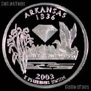 2003-S Arkansas State Quarter SILVER PROOF 2003 Silver Quarter