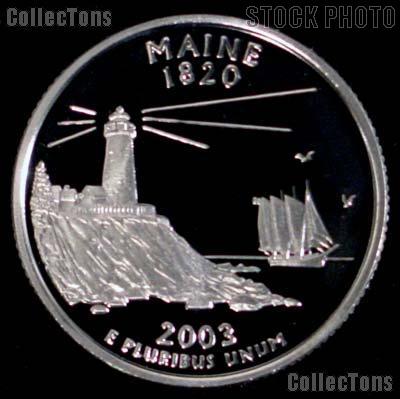 2003-S Maine State Quarter SILVER PROOF 2003 Silver Quarter