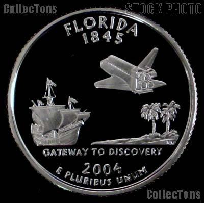 2004-S Florida State Quarter PROOF Coin 2004 Quarter