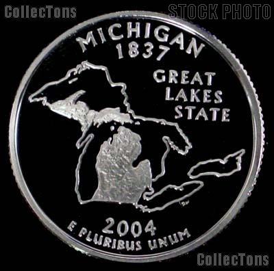 2004-S Michigan State Quarter PROOF Coin 2004 Quarter