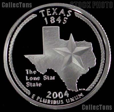 2004-S Texas State Quarter SILVER PROOF 2004 Silver Quarter