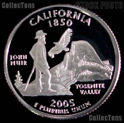 2005-S California State Quarter PROOF Coin 2005 Quarter