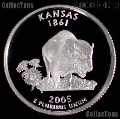 2005-S Kansas State Quarter PROOF Coin 2005 Quarter