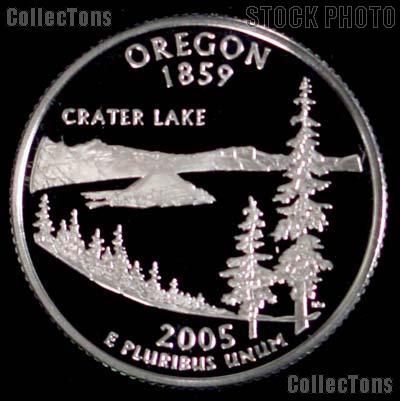 2005-S Oregon State Quarter SILVER PROOF 2005 Silver Quarter