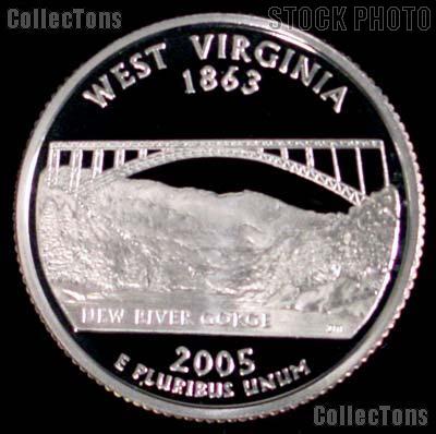 2005-S West Virginia State Quarter SILVER PROOF 2005 Silver Quarter