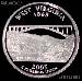 2005-S West Virginia State Quarter SILVER PROOF 2005 Silver Quarter
