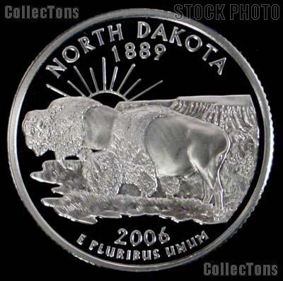 2006-S North Dakota State Quarter SILVER PROOF 2006 Silver Quarter