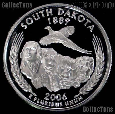 US 2006 South Dakota State Quarter BU Uncirculated Coin Silver Tone Key Chain Ring Bottle Opener NEW