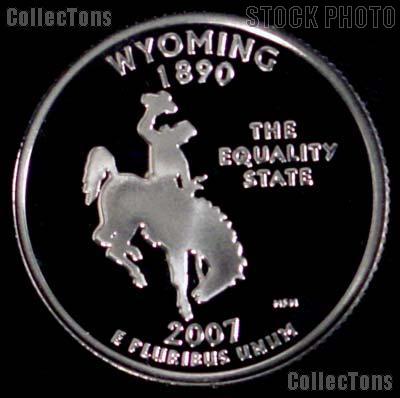 2007-S Wyoming State Quarter PROOF Coin 2007 Quarter