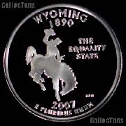 2007-S Wyoming State Quarter PROOF Coin 2007 Quarter