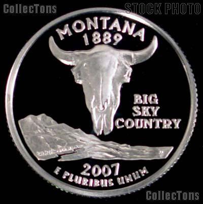 2007-S Montana State Quarter SILVER PROOF 2007 Silver Quarter