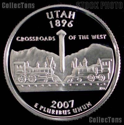 2007-S Utah State Quarter SILVER PROOF 2007 Silver Quarter