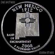 2008-S New Mexico State Quarter PROOF Coin 2008 Quarter