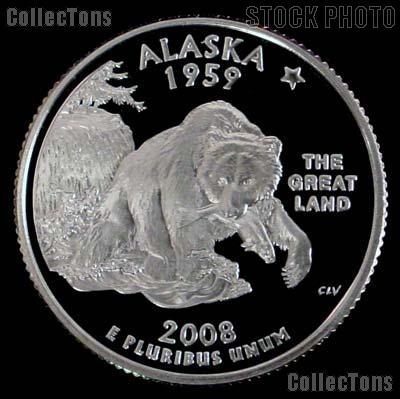 2008-S Alaska State Quarter PROOF Coin 2008 Quarter