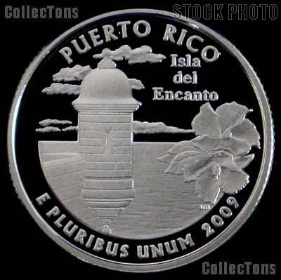 2009-S Puerto Rico Quarter SILVER PROOF 2009 Silver Quarter