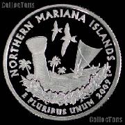 2009-S N. Mariana Islands Quarter SILVER PROOF 2009 Silver Quarter