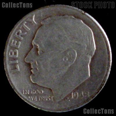 1948 Roosevelt Dime Silver Coin 1948 Silver Dime