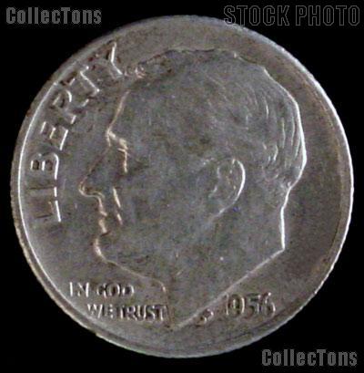 1956-D Roosevelt Dime Silver Coin 1956 Silver Dime