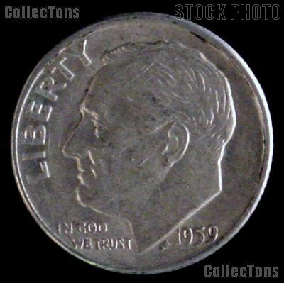 1959-D Roosevelt Dime Silver Coin 1959 Silver Dime