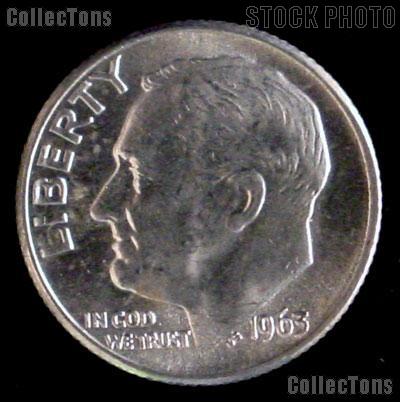1963 Roosevelt Dime Silver Coin 1963 Silver Dime