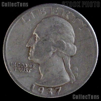 1937-D Washington Quarter Silver Coin 1937 Silver Quarter