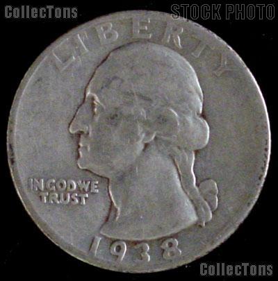 1938-S Washington Quarter Silver Coin 1938 Silver Quarter