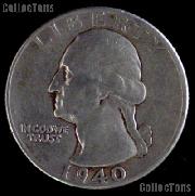 1940-D Washington Quarter Silver Coin 1940 Silver Quarter