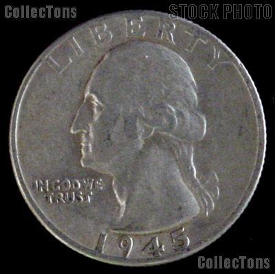 1945-D Washington Quarter Silver Coin 1945 Silver Quarter