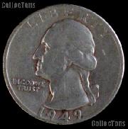 1949 Washington Quarter Silver Coin 1949 Silver Quarter