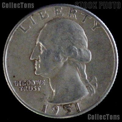 1951-D Washington Quarter Silver Coin 1951 Silver Quarter