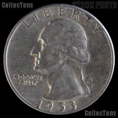 1953-D Washington Quarter Silver Coin 1953 Silver Quarter