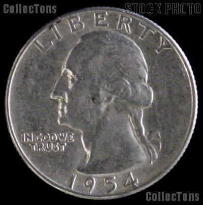 1954-D Washington Quarter Silver Coin 1954 Silver Quarter