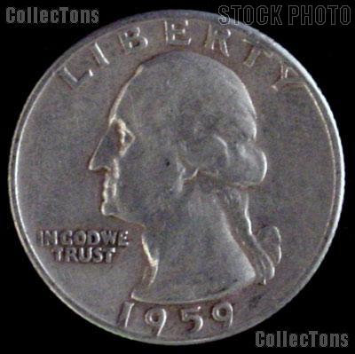 1959 Washington Quarter Silver Coin 1959 Silver Quarter