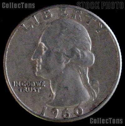 1960-D Washington Quarter Silver Coin 1960 Silver Quarter