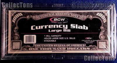 Bill Holder for Large Currency by BCW Hard Plastic Heavy Duty Bill Holder