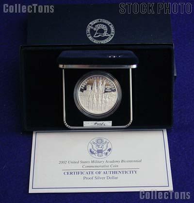 2002-W West Point Military Academy Bicentennial Commemorative Proof Silver Dollar