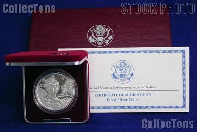 1999-P Dolley Madison Commemorative Proof Silver Dollar