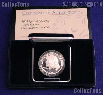 1995-P Special Olympics World Games Commemorative Proof Silver Dollar